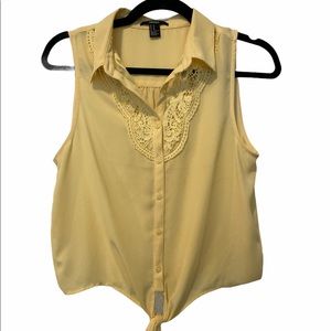 Sleeveless Yellow Top